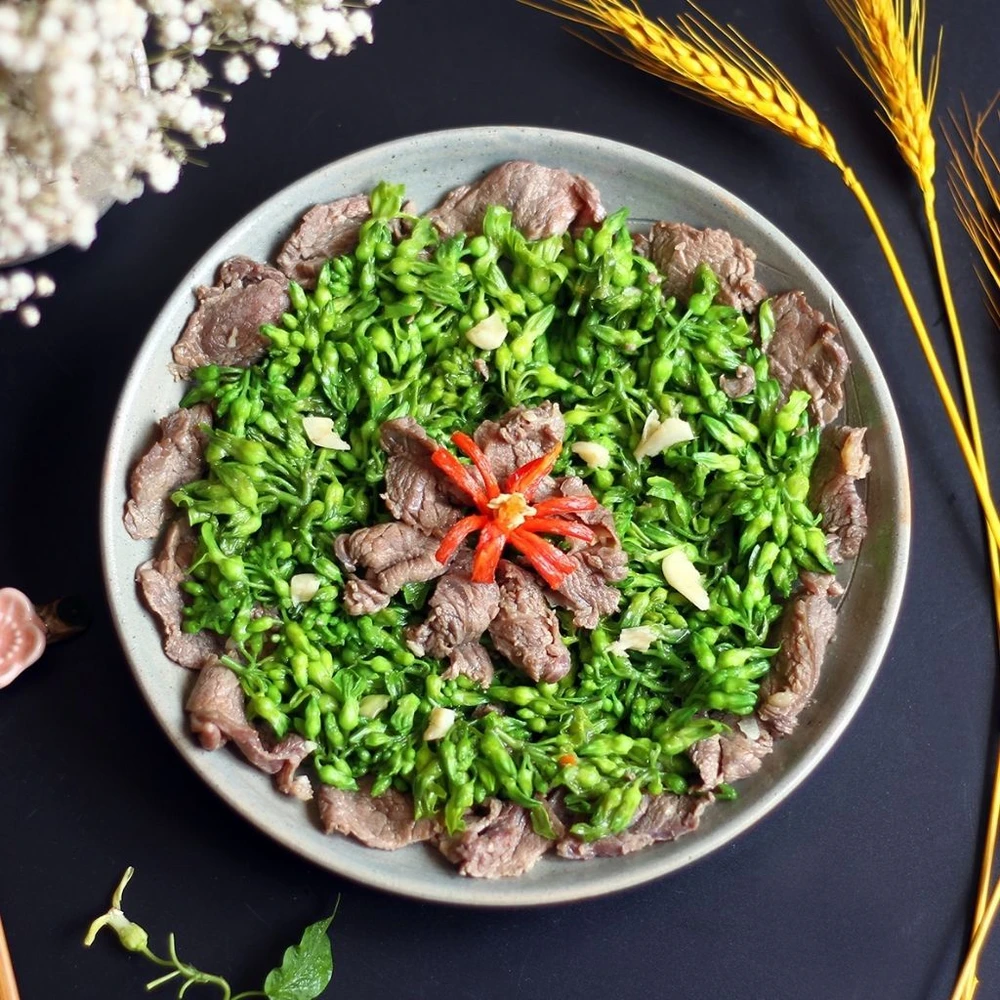 Bò xào thiên lý