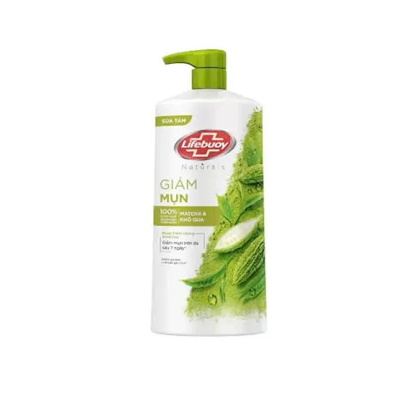 Sữa tắm trà xanh khổ qua Lifebuoy chai 800g
