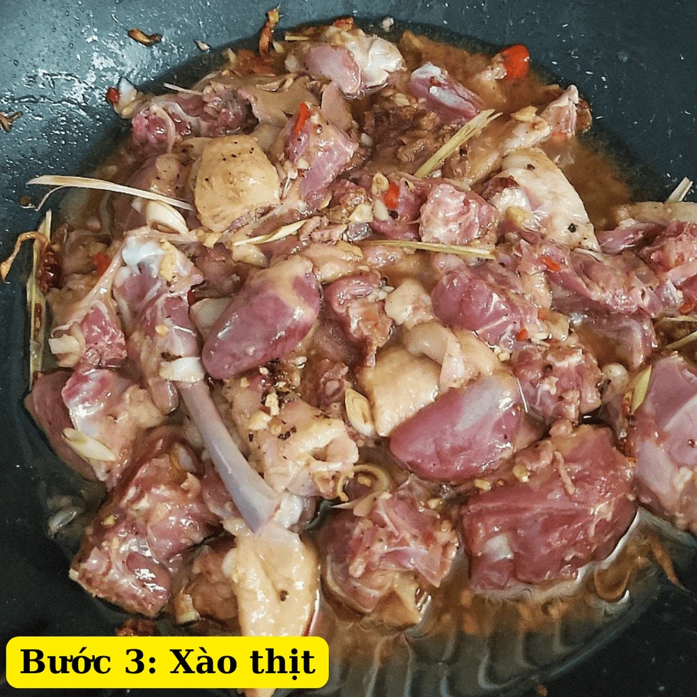 Xào thịt vịt