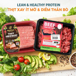 Combo healthy core protein: Thịt xay ít mỡ & Diềm thăn bò