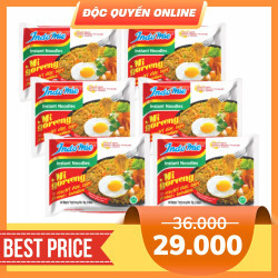 Combo 6 gói mì xào khô đặc biệt Indomie gói 85g (6 Gói)