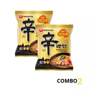 Combo 2 gói mì Shin Ramyun vị gà cay Nongshim gói 120g (2 Gói)