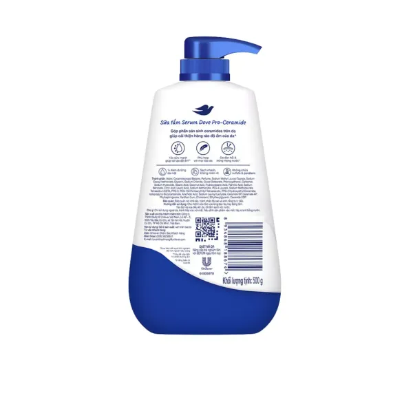 Sữa tắm Serum tái tạo độ ẩm Dove chai 500g