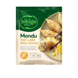 Bánh xếp mandu nhân thịt và bắp Bibigo gói 350g