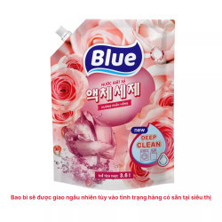 Nước giặt Blue deep clean hương phấn hồng túi 3.6L