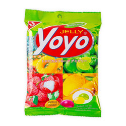 Kẹo dẻo vị trái cây nhiệt đới Yoyo gói 80g (1 Gói)
