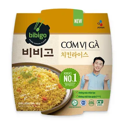 Cơm vị gà Hàn Quốc Bibigo hộp 160g