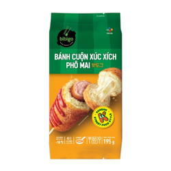 Bánh cuộn xúc xích phô mai Bibigo 195g (1 hộp)
