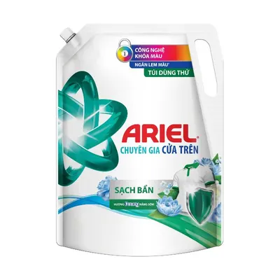 Nước giặt hương sạch sâu nắng mai cửa trên Ariel túi 2.7kg