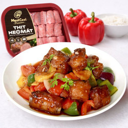 Combo cơm nhà cùng Meatcool: Sườn non xào ớt chuông