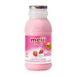 Sữa thanh trùng vị dâu tây Meiji chai 200ml (1 Chai)