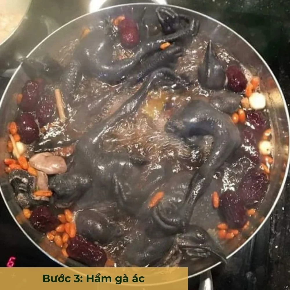 bước 3 hầm gà ác