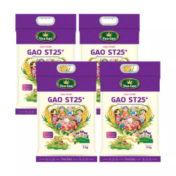 Combo gạo ST25+ Vua Gạo túi 5KG (4 Túi)