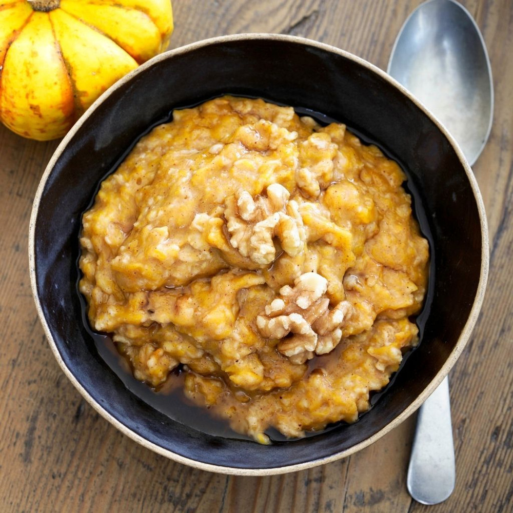 Cháo yến mạch bí đỏ