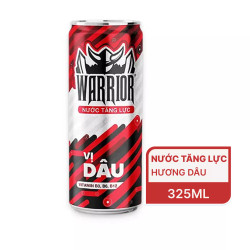 Nước tăng lực hương dâu Warrior 325ml (1 Lon)