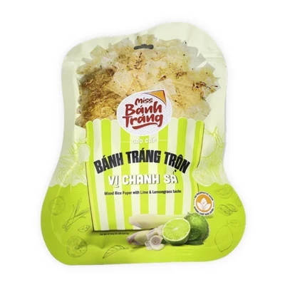 Bánh tráng trộn vị chanh sả Miss Bánh Tráng gói 40g