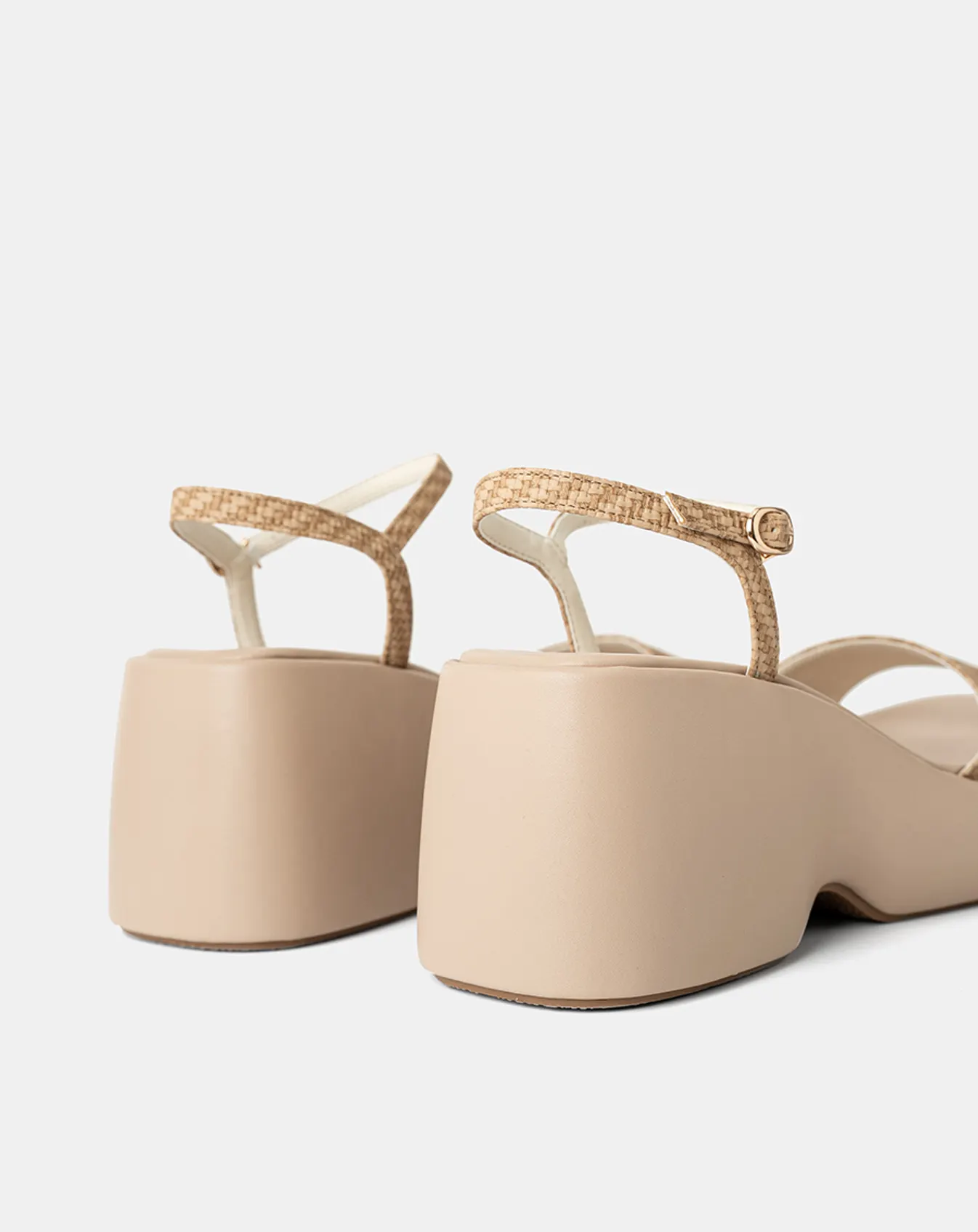 Giày Sandal Xuồng Quai Bản Lớn Phối Quai Cổ Chân - Image 5