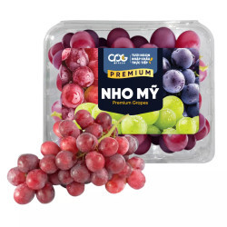 Nho đỏ Mỹ không hạt hộp 450g (1 Hộp)