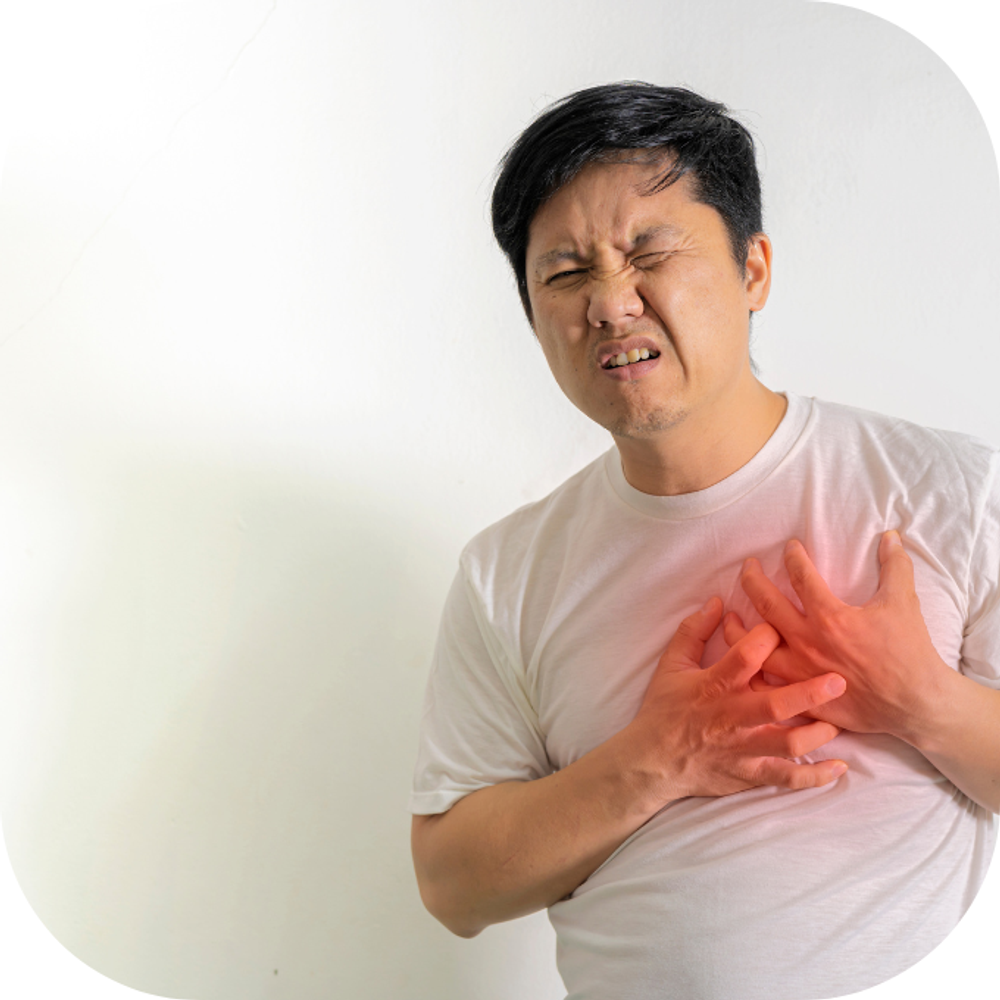 Đau tim khi hít thở sâu Kingfoodmart