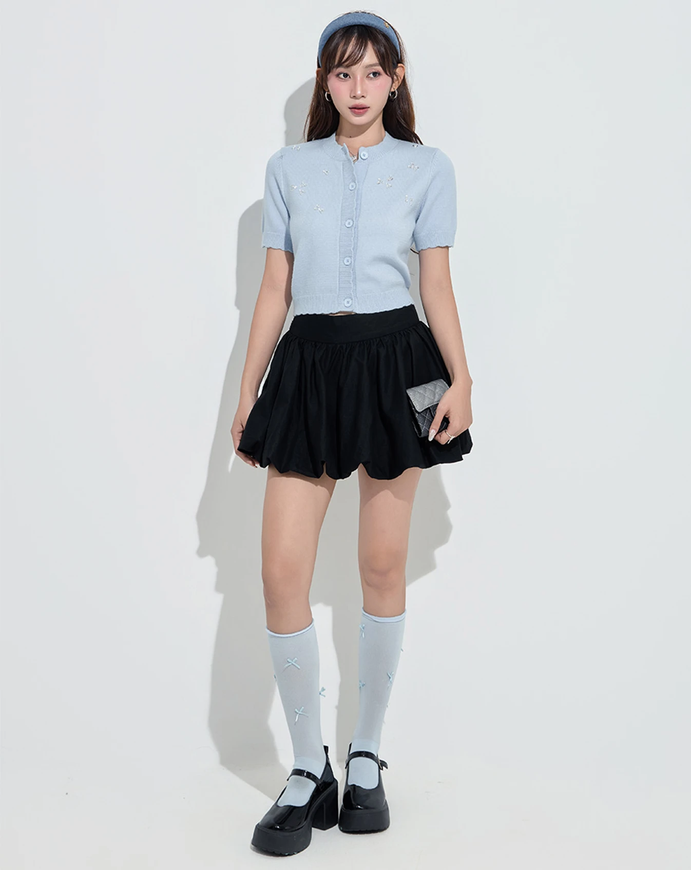 Áo dệt kim đính đá - Image 2