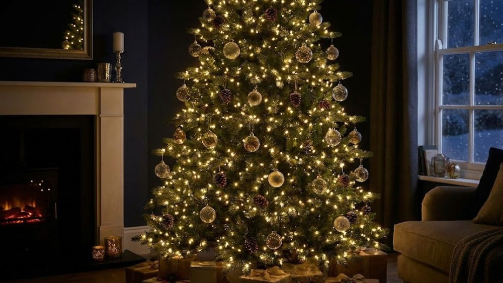 trang trí cây thông noel