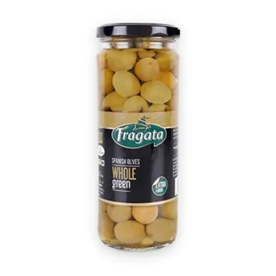 Olive xanh trái nhỏ nguyên hạt Fragata hũ 450g