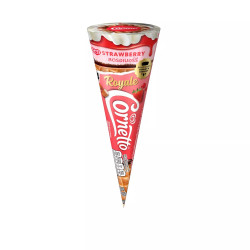 Kem ốc quế Cornetto hạnh nhân dâu Wall'S cây 88g