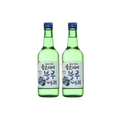 Combo 2 chai rượu soju Good Day hương việt quất 13.5% 360ml