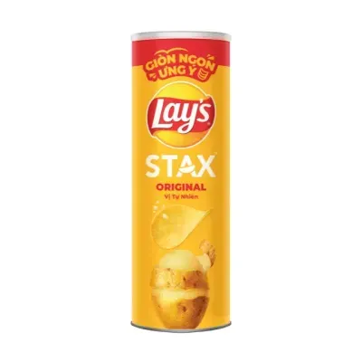 Snack khoai tây Lay’s Stax vị tự nhiên hộp 90g