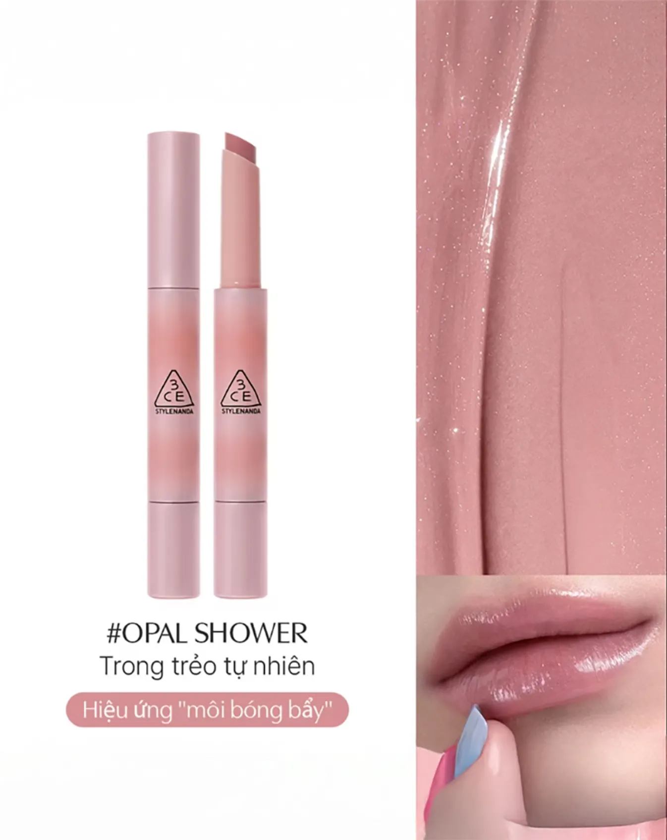 Son Dưỡng Có Màu 3CE Shine Reflector - Image 2