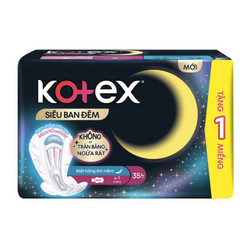 Băng vệ sinh siêu ban đêm 35cm Kotex gói 8 miếng (1 Gói)