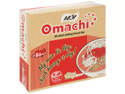 Thùng 30 gói mì Omachi dinh dưỡng khoai tây xốt bò hầm gói 80g (30 gói)