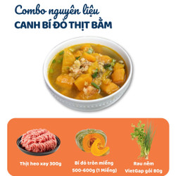 Combo canh Bí đỏ thịt bằm