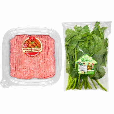 Combo canh mồng tơi thịt bằm