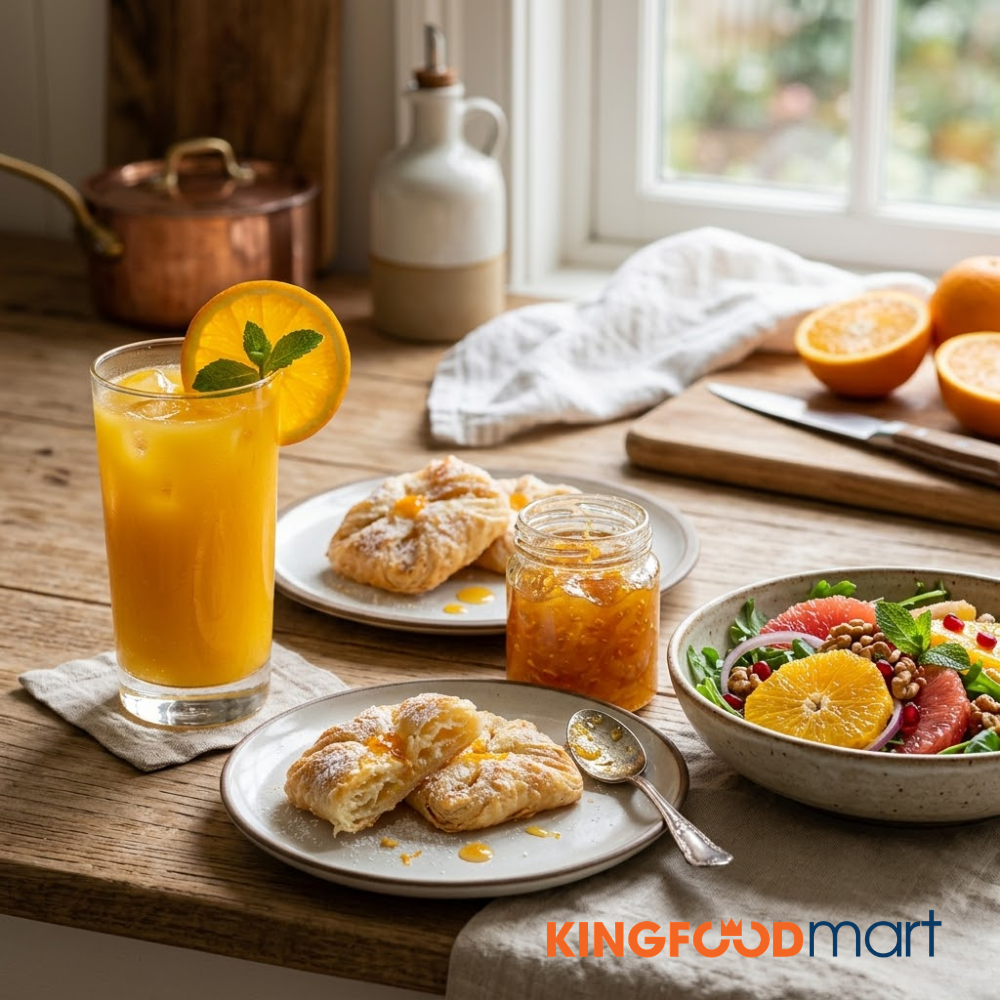 Ý tưởng chế biến cam tươi từ nước cam ép đến mứt cam, bánh và salad cam thanh mát. 