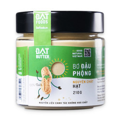 Bơ đậu phộng nguyên chất hạt Đạt Butter hũ 210g