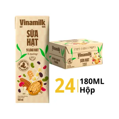 Thùng 24 hộp sữa 9 loại hạt Super Nut Vinamilk 180ml