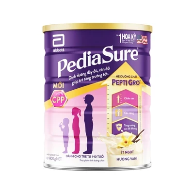 Sữa bột hương vani Pediasure lon 850g