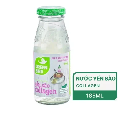 Nước yến sào collagen Green Bird chai 185ml