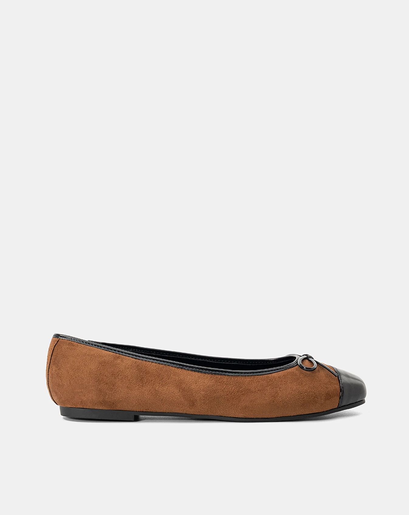 Giày Búp Bê Phối Nơ Bọc Toecap - Image 1