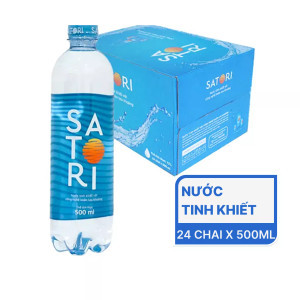 Thùng nước tinh khiết Satori 500ml (24 Chai)