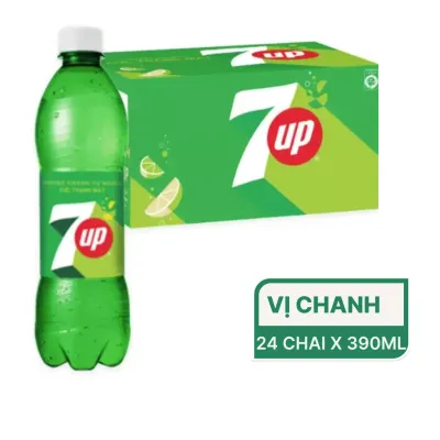 Thùng 24 chai nước ngọt 7UP 390ml