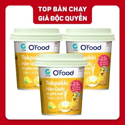 Combo 3 ly bánh gạo Hàn quốc vị phô mai cay O'food 105g