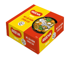 REEVA - MÌ LẨU NẤM CHUA CAY GÓI 85G (THÙNG 30 GÓI)