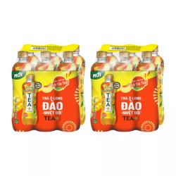 Combo lốc trà Oolong đào nhiệt đới Oolong Tea + chai 450ml (12 Chai)