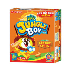 Bánh Jungle Boy vị phô mai lắc bùng nổ Orion gói 63.2g (1 Gói)