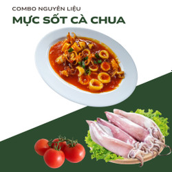 Combo mực ống nguyên con 250g & Cà chua beef 500g