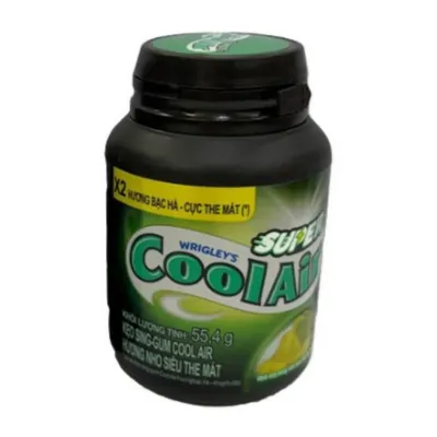 Kẹo Gum Cool Air hương nho siêu the mát hũ 55.4g