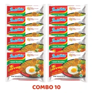Combo 10 gói mì xào khô đặc biệt Indomie gói 85g