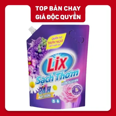 Nước giặt sạch thơm hương ngàn hoa Lix túi 3.2kg